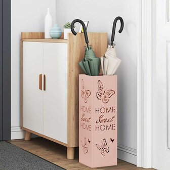Paraplustandaard met opslag Roze 15,5 x 15,5 x 49 cm Metaal 3
