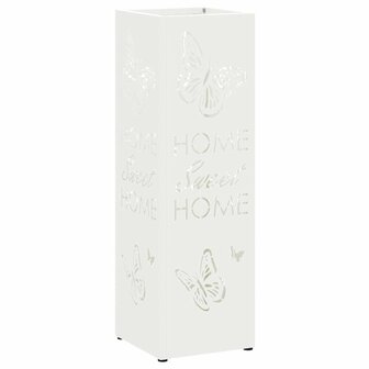 Paraplustandaard met opslag Wit 15,5 x 15,5 x 49 cm Metaal 2