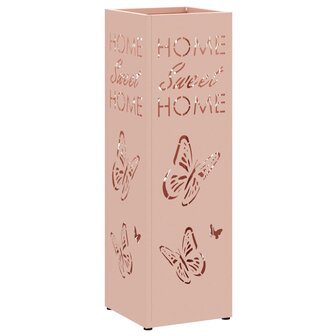 Paraplustandaard met opslag Roze 15,5 x 15,5 x 49 cm Metaal 2