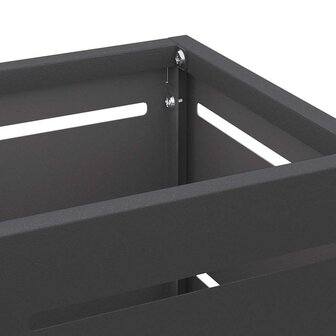 Paraplustandaard met opslag Zwart 15,5 x 15,5 x 49 cm Metaal 5