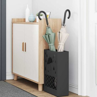 Paraplustandaard Zwart 28 x 12 x 41 cm Staal 3