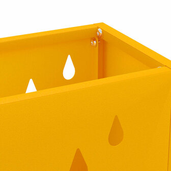 Paraplustandaard Mosterdgeel 28 x 12 x 41 cm Staal 5