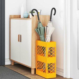 Paraplustandaard Mosterdgeel 28 x 12 x 41 cm Staal 3