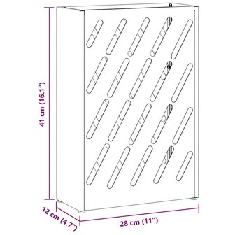 Paraplustandaard Zwart 28 x 12 x 41 cm Staal 9