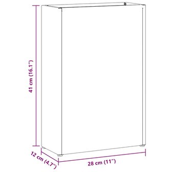 Paraplustandaard Olijfgroen 28 x 12 x 41 cm Staal 9