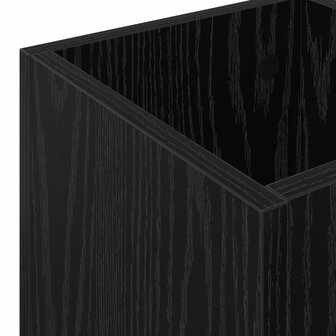 Paraplustandaard Zwart Eiken 25 x 24,5 x 64 cm Bewerkt hout 8