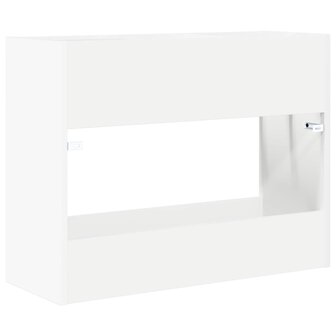 Paraplustandaard met opslag Wit 65 x 24 x 50 cm Bewerkt hout 7