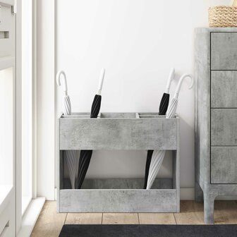 Paraplustandaard Beton Grijs 65 x 24 x 50 cm Bewerkt hout 4