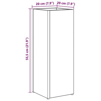 Paraplustandaard Grijs Sonoma 20 x 20 x 55,5 cm Bewerkt hout 11