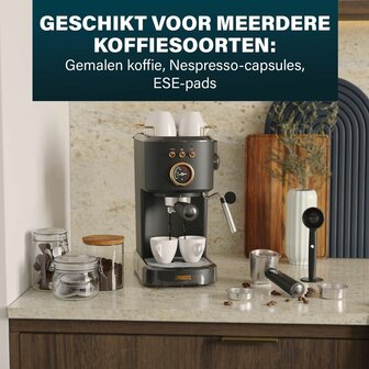 Espresso koffiemachine Princess 249417 Zwart 1100 W 1,2 L 7