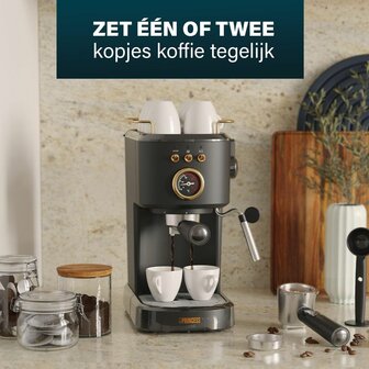 Espresso koffiemachine Princess 249417 Zwart 1100 W 1,2 L 8