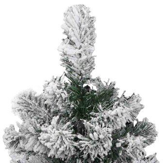 Kunstkerstboom met scharnieren en sneeuw 150 cm 4