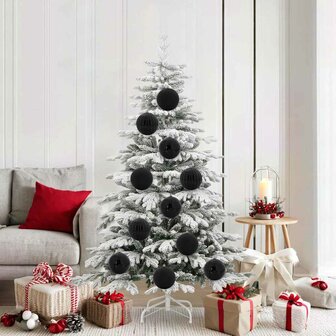 Kerstbal Set XL 9 pcs Zwart Kunststof 1