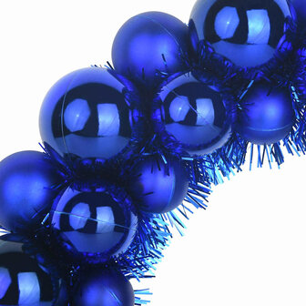 Kerstbal Kransen 2 pcs Blauw 33 x 33 x 7 cm Polystyreen 6