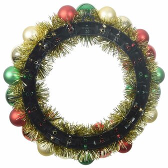 Kerstbal Kransen 2 pcs Multikleur 33 x 33 x 7 cm Polystyreen 5