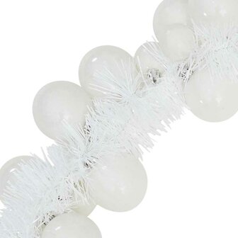 Kerstbal Guirlande Wit 186 cm Polystyreen 6