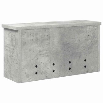 Wandgemonteerde kapstok met plank Beton Grijs 50 x 16 x 26 cm 7