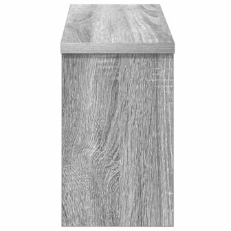 Wandgemonteerde kapstok met plank Grijs Sonoma 50 x 16 x 26 cm 6