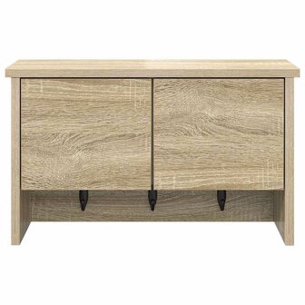 Wandgemonteerde kapstok met plank Sonoma Eiken 50 x 20 x 30 cm 6