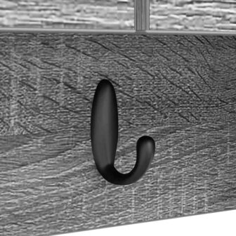 Wandgemonteerde kapstok met plank Grijs Sonoma 50 x 20 x 30 cm 10