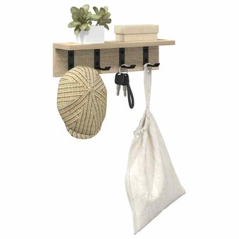 Wandgemonteerde kapstok Sonoma Eiken 40 x 10,5 x 10,5 cm 3