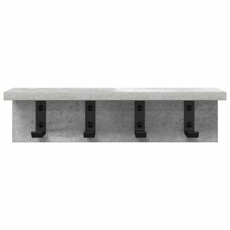 Wandgemonteerde kapstok Beton Grijs 40 x 10,5 x 10,5 cm 5