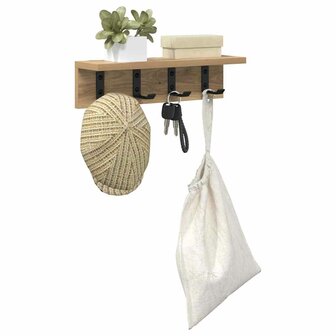 Wandgemonteerde kapstok Artisan Eiken 40 x 10,5 x 10,5 cm 3