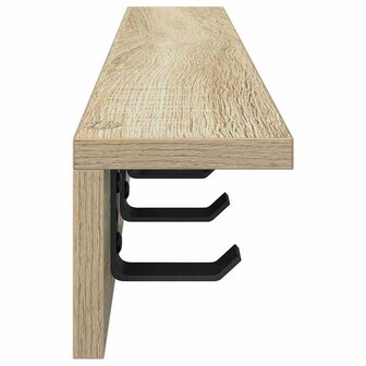 Wandgemonteerde kapstok Sonoma Eiken 60 x 10,5 x 10,5 cm 6