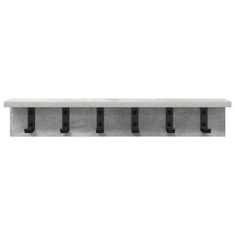 Wandgemonteerde kapstok Beton Grijs 60 x 10,5 x 10,5 cm 5