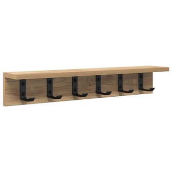 Wandgemonteerde kapstok Artisan Eiken 60 x 10,5 x 10,5 cm 2