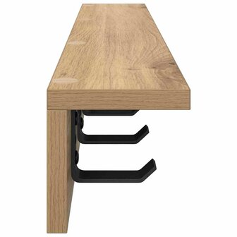 Wandgemonteerde kapstok Artisan Eiken 60 x 10,5 x 10,5 cm 6