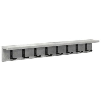 Wandgemonteerde kapstok Beton Grijs 80 x 10,5 x 10,5 cm 2