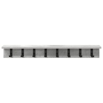 Wandgemonteerde kapstok Beton Grijs 80 x 10,5 x 10,5 cm 5