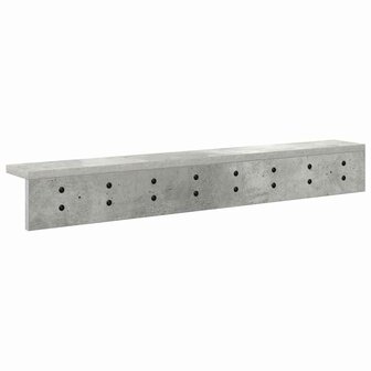 Wandgemonteerde kapstok Beton Grijs 80 x 10,5 x 10,5 cm 7