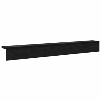 Wandgemonteerde kapstok Zwart Eiken 100 x 10,5 x 10,5 cm 7