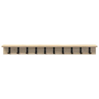 Wandgemonteerde kapstok Sonoma Eiken 100 x 10,5 x 10,5 cm 5