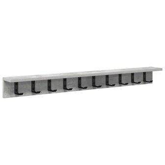 Wandgemonteerde kapstok Beton Grijs 100 x 10,5 x 10,5 cm 2