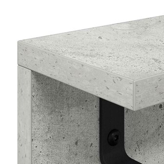 Wandgemonteerde kapstok Beton Grijs 100 x 10,5 x 10,5 cm 8