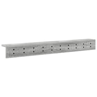 Wandgemonteerde kapstok Grijs Sonoma 100 x 10,5 x 10,5 cm 7