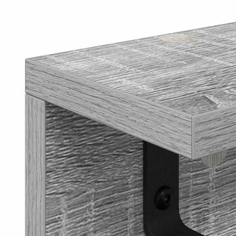 Wandgemonteerde kapstok Grijs Sonoma 100 x 10,5 x 10,5 cm 8