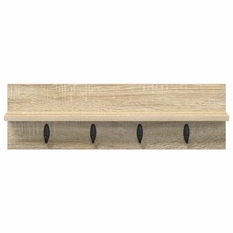 Wandgemonteerde kapstok Sonoma Eiken 60 x 10,5 x 18 cm 5
