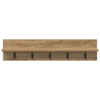 Wandgemonteerde kapstok Artisan Eiken 80 x 10,5 x 18 cm 5