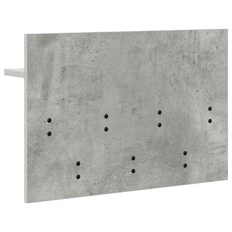 Wandgemonteerde kapstok met plank Beton Grijs 60 x 40 x 12 cm 7