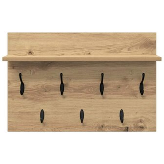 Wandgemonteerde kapstok met plank Artisan Eiken 60 x 40 x 12 cm 5