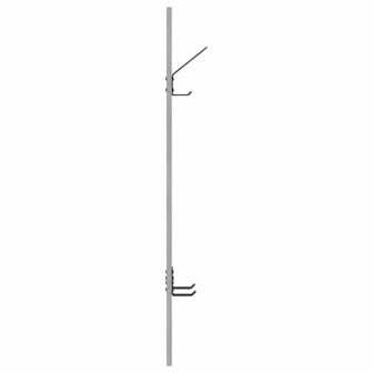 Wandgemonteerde kapstok Grijs Sonoma 20 x 1,5 x 100 cm 6