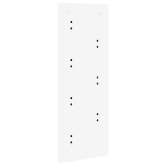 Wandgemonteerde kapstok Wit 30 x 1,5 x 80 cm Bewerkt hout 7