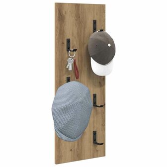 Wandgemonteerde kapstok Artisan Eiken 30 x 1,5 x 80 cm 3