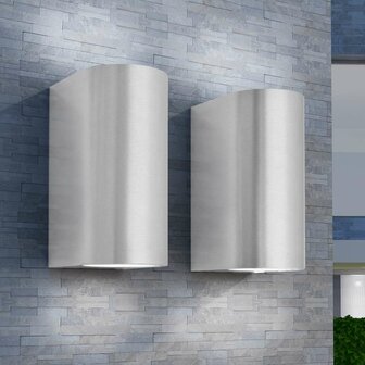 LED-wandlamp tuin op-/neerwaarts rond 2 st 1