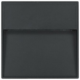 LED-buitenwandlampen 2 st 3 W vierkant zwart 5