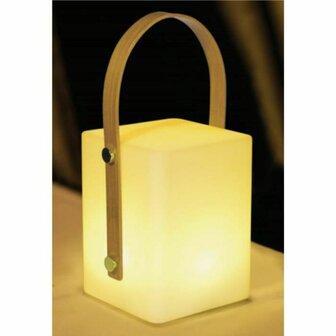 Bureaulamp Lumisky Tiky 10 x 10 x 25 cm Wit Bruin Bamboe Plastic 4
